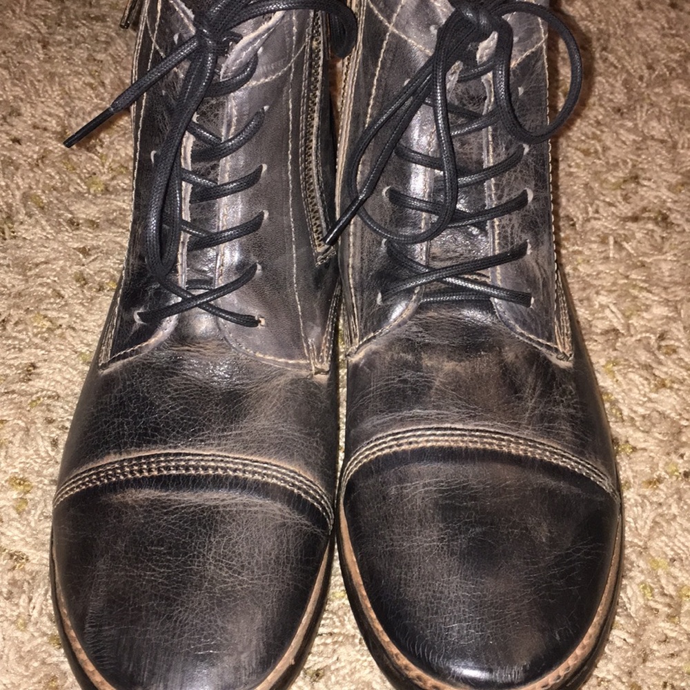 Bed Stü Bonnie booties - Black - 9.5